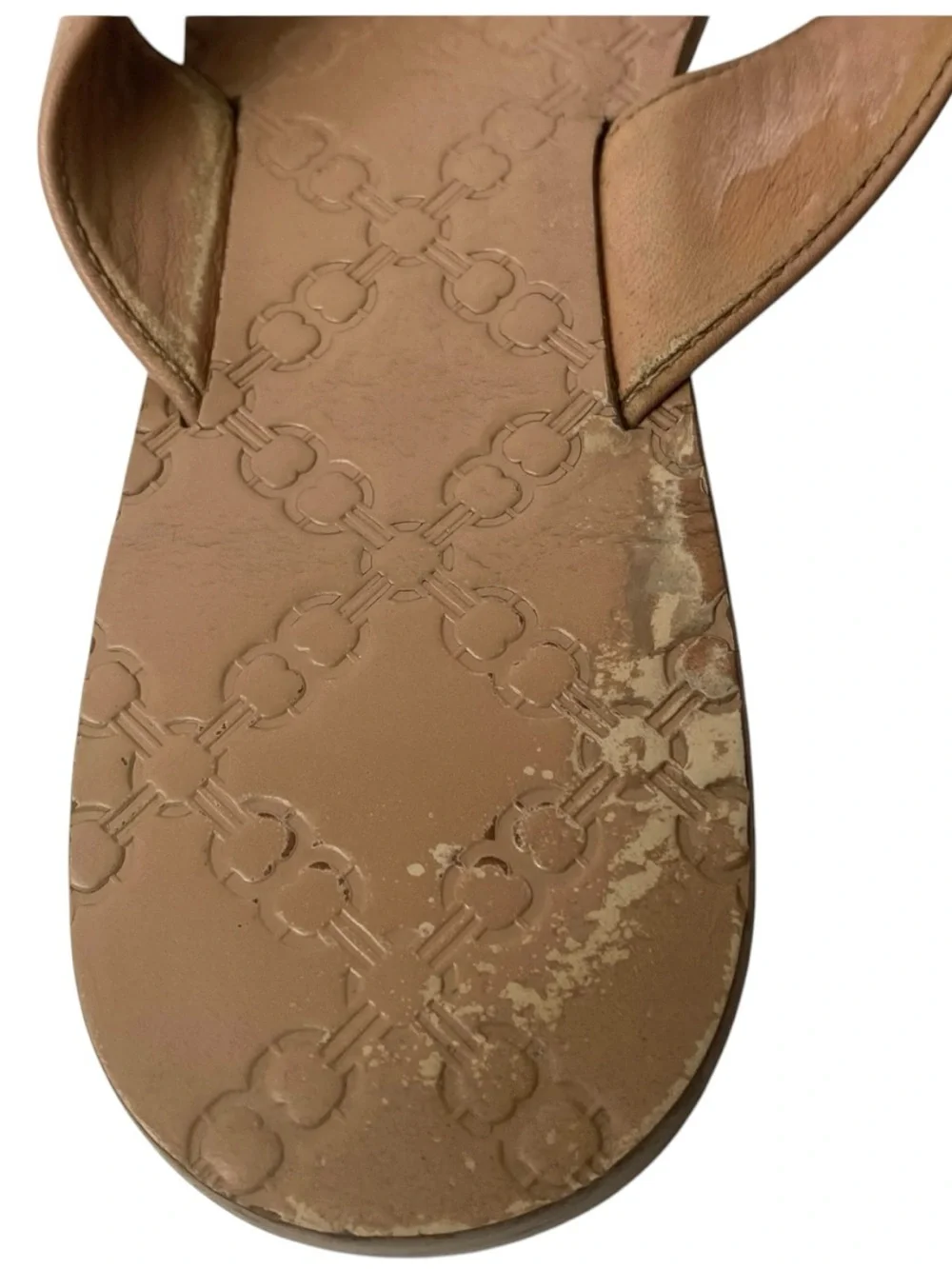 Tory burch woman’s leather Beige sandals size 8.5 M